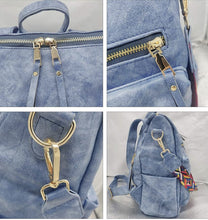 Load image into Gallery viewer, Convertible Backpack-Black Cow Print