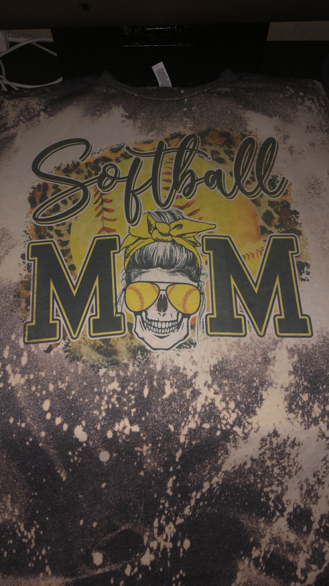 Softball Mom Shirt Bleached Softball Mom Shirt Softball 